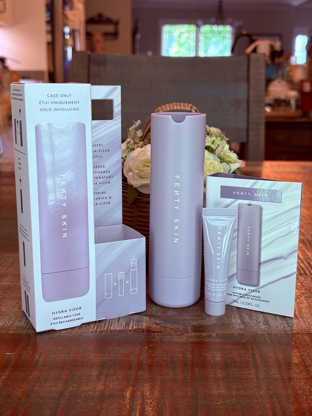 New FENTY SKIN Hydra Vizor Refillable CASE ONLY +  Invisible MOISTURIZER Mini!